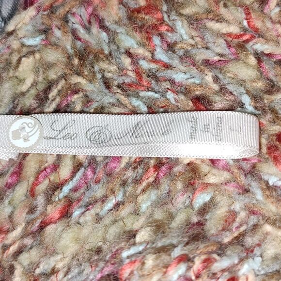 Leo & Nicole multicolor wool blend cardigan shrug Sz L - Picture 5 of 5